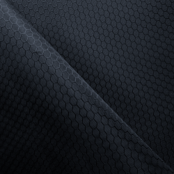 Ткань Оксфорд 300D PU Рип-Стоп СОТЫ, цвет Черный (на отрез)  в Истре