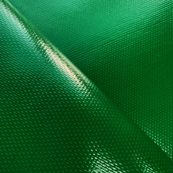 Ткань ПВХ 600 гр/м2 плотная, Зелёный (Ширина 150см), на отрез  в Истре