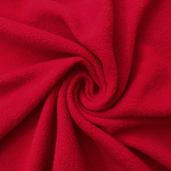 Флис Односторонний 130 гр/м2, цвет Красный (на отрез)  в Истре