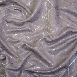 Ткань Блэкаут для штор светозатемняющая 75% &quot;Ледовое тиснение цвет Серый&quot; (на отрез)  в Истре