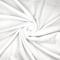 Флис Односторонний 130 гр/м2, цвет Белый (на отрез)  в Истре
