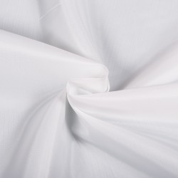 Ткань подкладочная Таффета 190Т, цвет Белый (на отрез)  в Истре