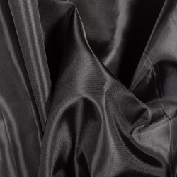 Ткань подкладочная Таффета 190Т, цвет Черный (на отрез)  в Истре