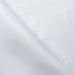 Ткань Оксфорд 300D PU Рип-Стоп СОТЫ, цвет Белый (на отрез)  в Истре