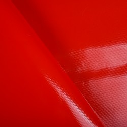 Ткань ПВХ 450 гр/м2, Красный (на отрез)  в Истре
