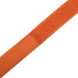Контактная лента 25мм цвет Оранжевый (велькро-липучка, на отрез)  в Истре