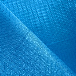 Ткань Оксфорд 300D PU Рип-Стоп СОТЫ, цвет Голубой (на отрез)  в Истре