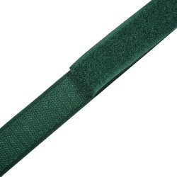Контактная лента 25мм цвет Зелёный (велькро-липучка, на отрез)  в Истре