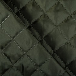 Стеганая подкладочная ткань с синтепоном (100гр/м2), цвет Хаки (на отрез)  в Истре