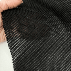 Сетка 3D трехслойная Air mesh 165 гр/м2, цвет Черный (на отрез)  в Истре