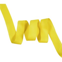 Окантовочная лента-бейка, цвет Жёлтый 22мм (на отрез)  в Истре